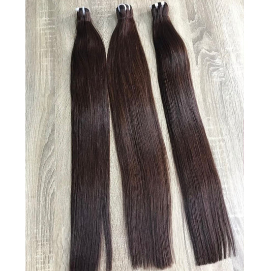 Extensiones de cabello natural Castaño